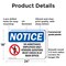 Signmission No Admittance Employees Only OSHA Notice Sign, Plastic, 24in W x 18in L, 2PK OS-2PACK-NS-P-1824-L-15983 - alternate 7